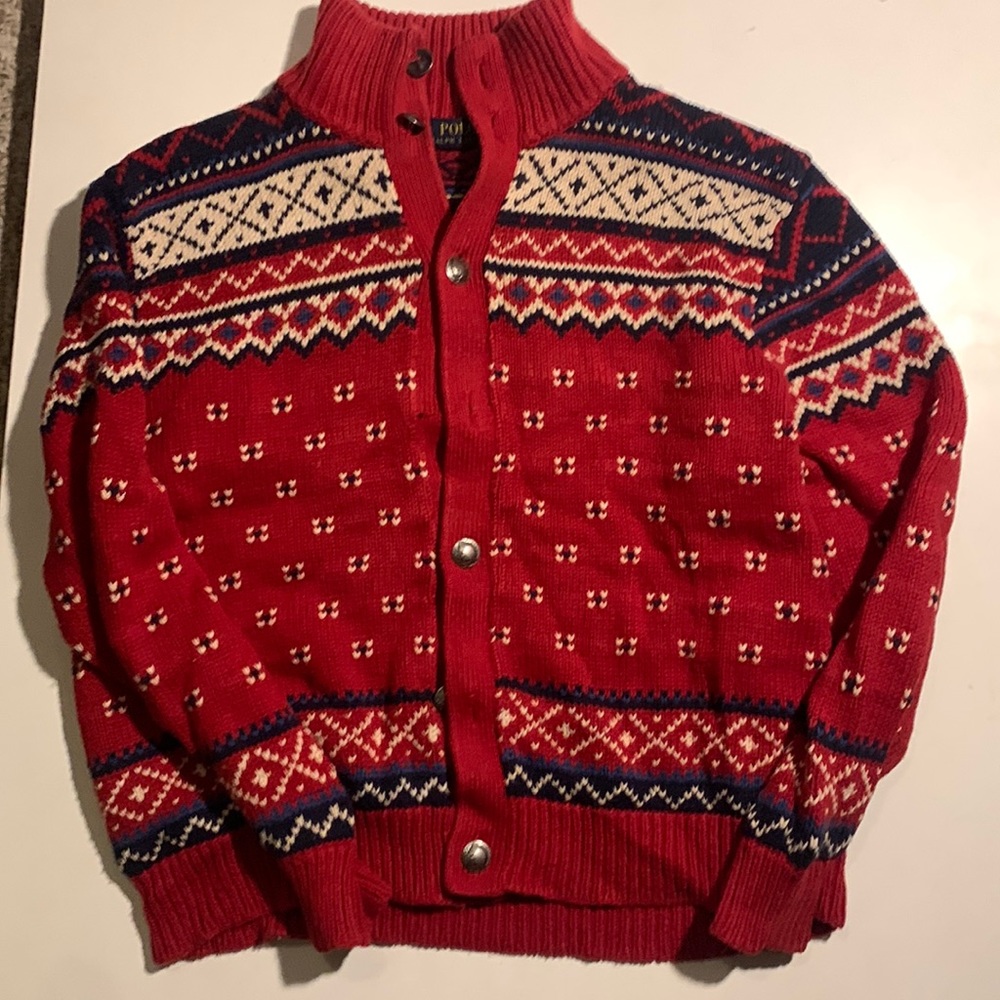 Ralph Lauren Knit Christmas Cardigan